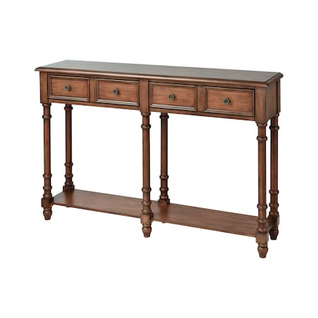 Hager Console Table - Dark Mahogany